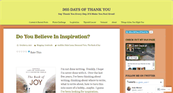 Desktop Screenshot of 365daysofthankyou.com